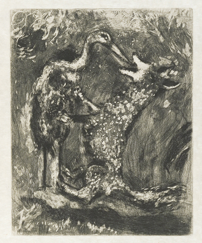 Chagall, il lupo e la cicogna