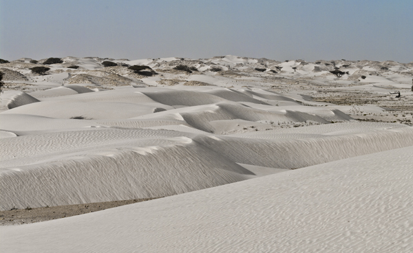 Le dune bianche del deserto omanita