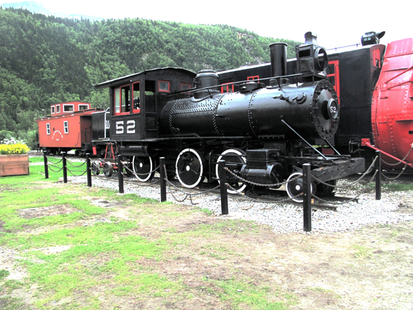 Skagway - Vecchia locomotiva a vapore.- f. G. Rivalta