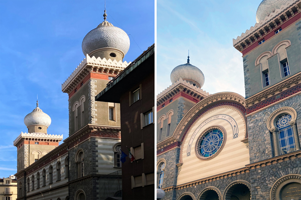 Torino particolari della Sinagoga