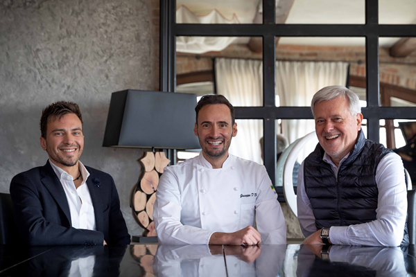 Chef Giuseppe d?Errico con Fabrizio Ventura e Ivan Del Piano 