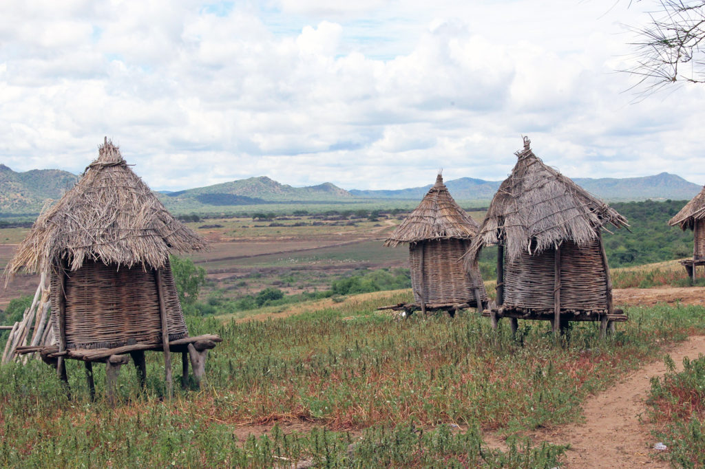 ETIOPIA OMO Villaggio Hamer