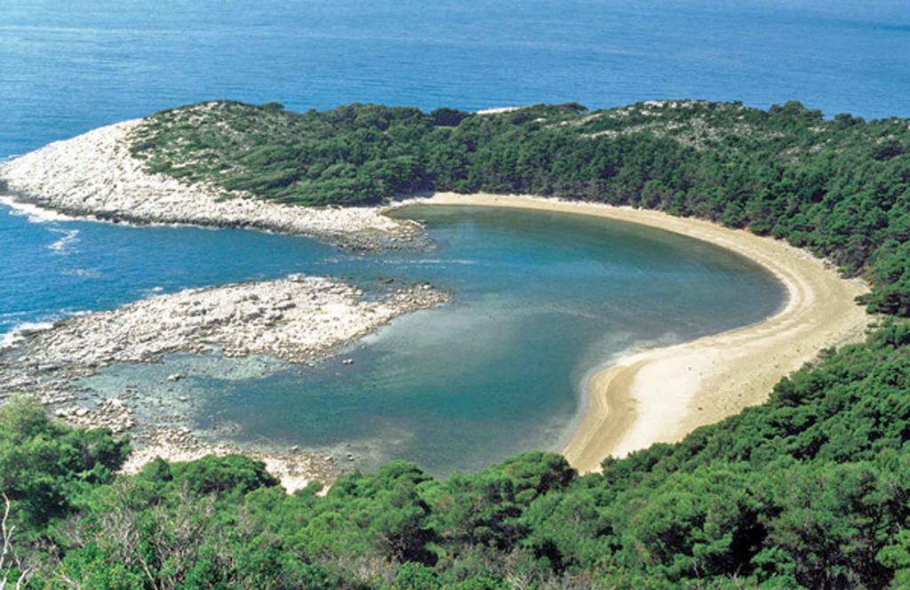 mlj15m Mljet np spiaggia