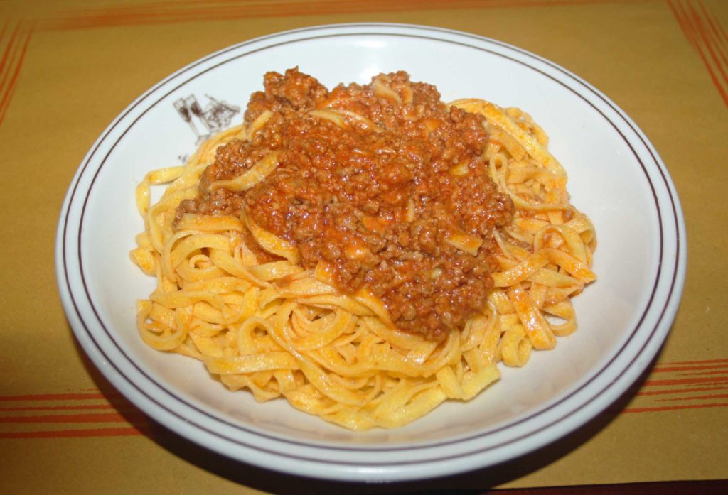 Tagliatelle alla bolognese