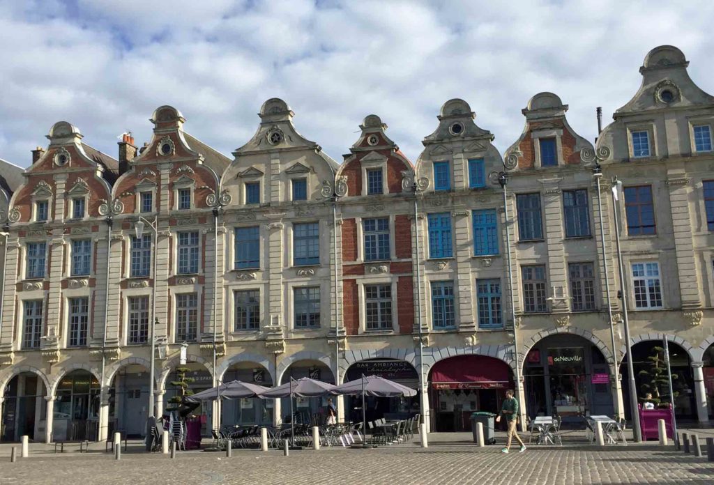 La piazza centrale ad Arras