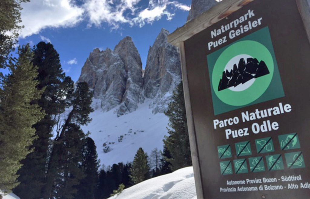 Le Odle, nel Parco Nazionale Puez Odle