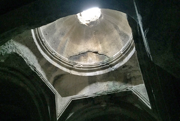 Monastero di Geghard, cupola di roccia