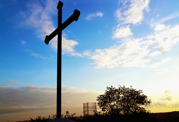 Vista Gazometro dalla cima di Monte Testaccio