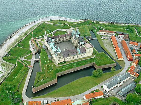 Kronborg, veduta aerea