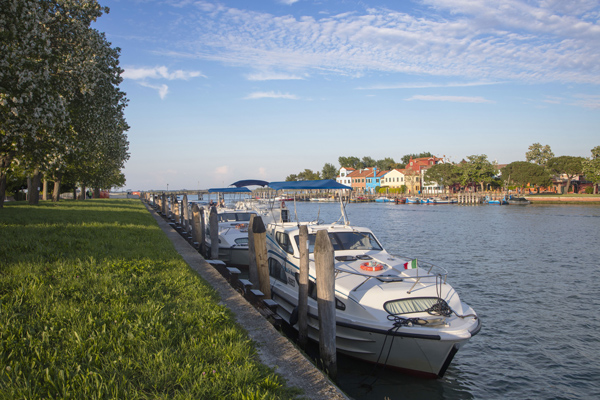 Le Boat houseboats at Mazzorbo mooring area