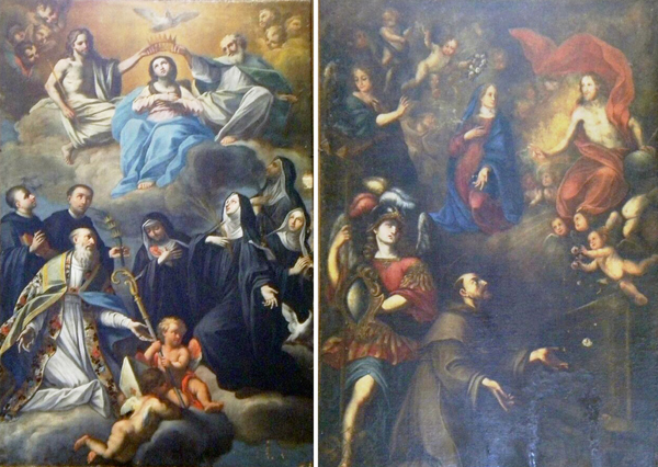 I due dipinti da restaurare ph. Angelo Campus
