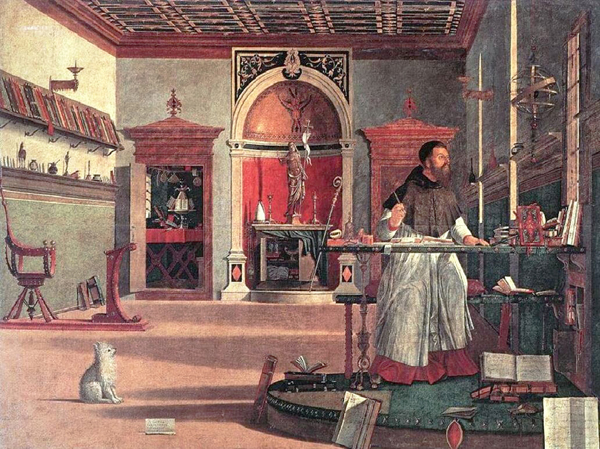 Vittore Carpaccio, visione di Sant'Agostino