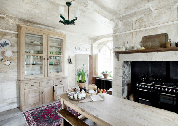 Durslade Farmhouse, Somerset, cucina per ospiti