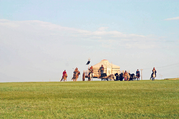 Rievocazione festa del Naadam