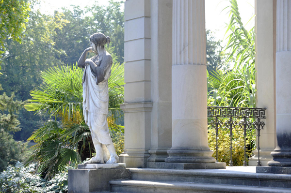 Un porticato laterale del Museo Rietberg