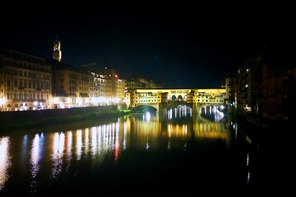  Firenze l'Arno a Ponte Vecchio