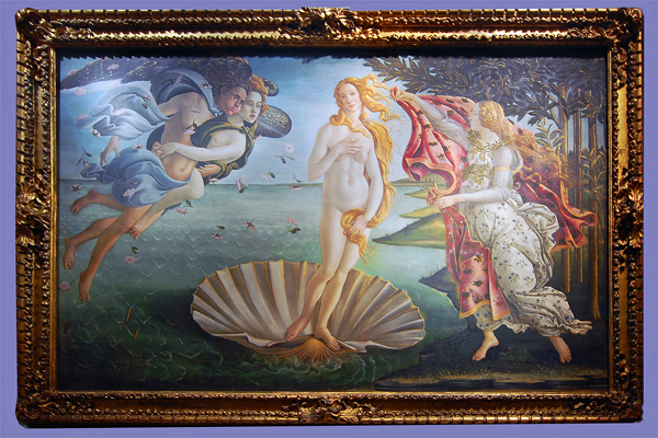 Galleria degli Uffizi-La nascita di Venere del Botticelli