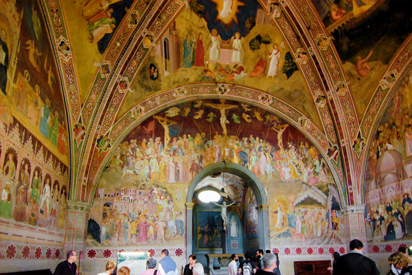 S.Maria Novella - A. di Bonaiuto affreschi nel Cappellone degli spagnoli (XIV secolo)