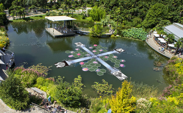 Giardini di Castel Trauttmansdorff, Merano, Water Blooming di Ichi Ikeda 2015