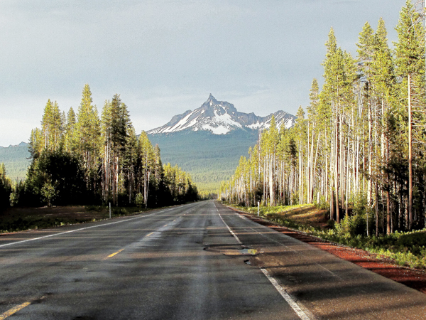 Verso il Mount Thielsen