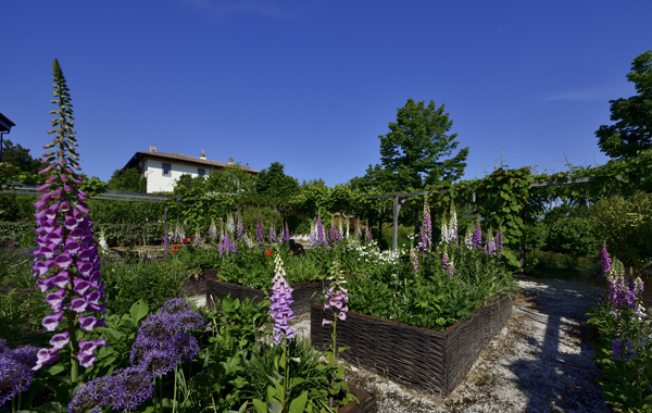 Il giardino ornamentale (design A. Perazzi) di Palazzo di Varignana