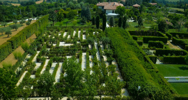 Il labirinto carlico (design Sandro Ricci) di Palazzo di Varignana