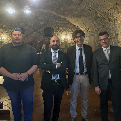  Da sinistra, Stylianos Sakalis, Luca Tarisciotti, Alessandro Ercolani e Andrea Giubilei