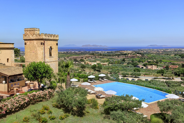 Baglio Oneto, panorama con vista sulle isole