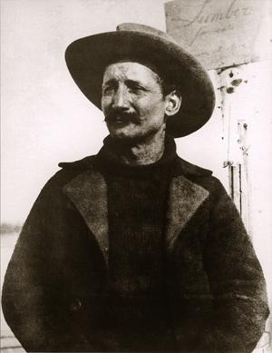 Felice Pedroni a Fairbanks dopo la scoperta dell’oro nella regione del Tanana,foto Archives of University of Alaska, Fairbanks