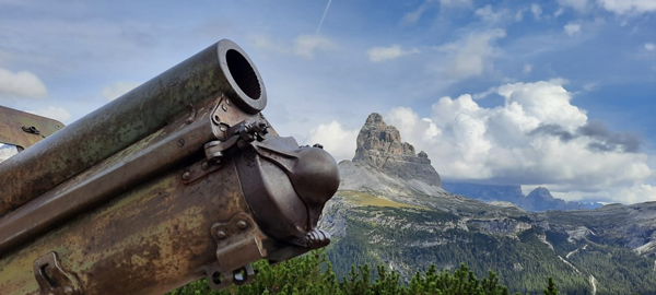 Le tre cime di Lavaredo viste da monte Piana