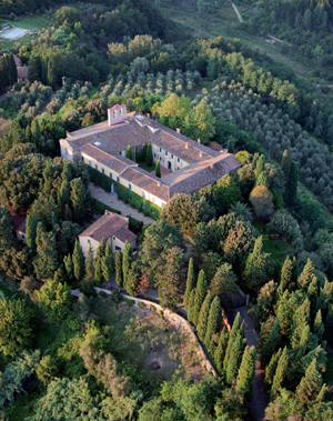 Badia di Morrona, veduta aerea 