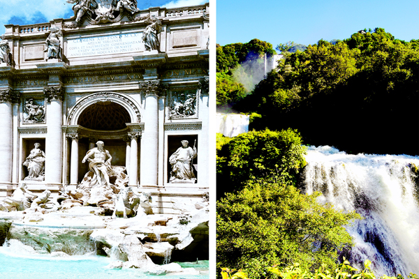 Fontana di Trevi e Cascata delle Marmore