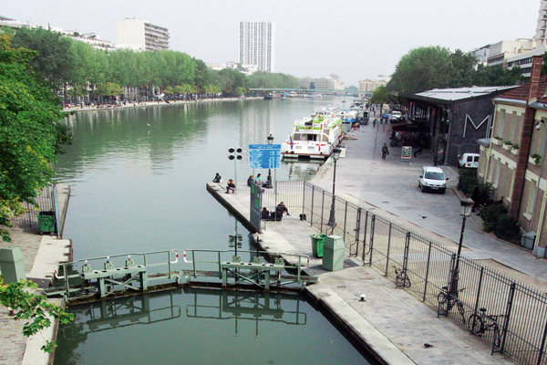 Parigi, Bacino de la Villette e inizio canale Sain Martin