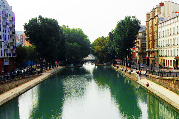 Canale Saint-Martin - vista da ponte pedonale