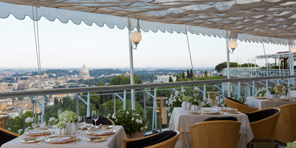 Rome Cavalieri la pergola terrace