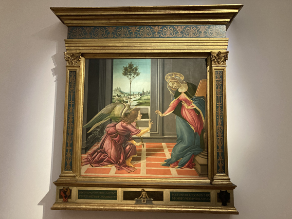 Uffizi, Botticelli Annunciazione