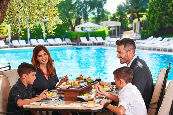 Pranzo di famiglia al ristorante l'Uliveto