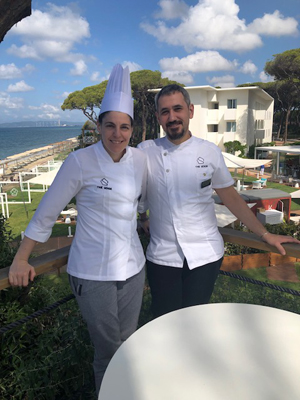 Gli executive Chef Alessandra Zacchei e Nazareno Dodi