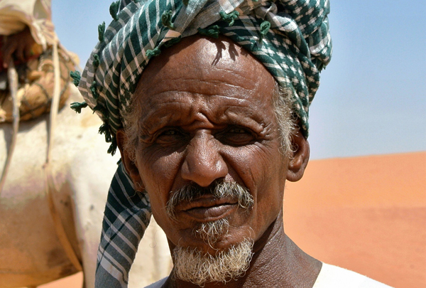 Anziano nubiano a Meroe -Foto G.Rivalta