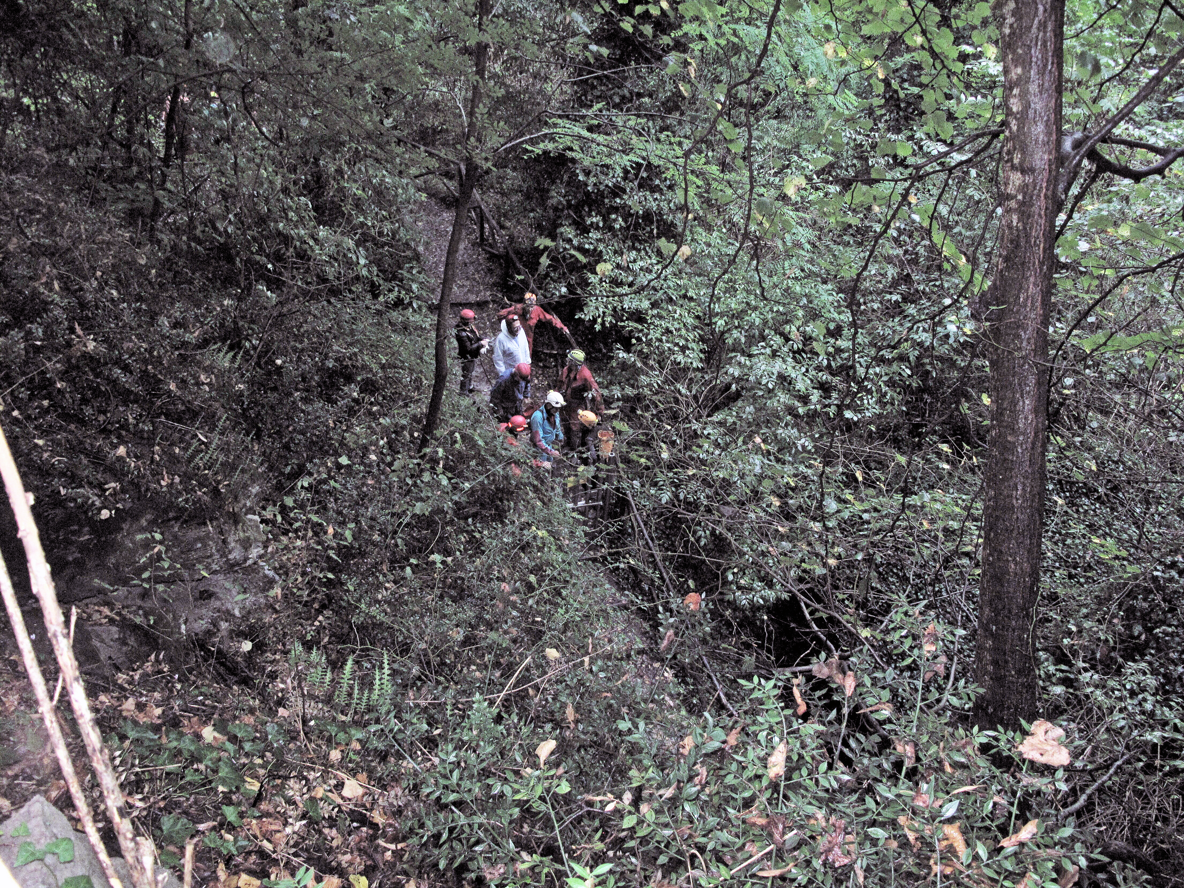 APERTURA INGRESSO BASSO NEL FOLTO DEL BOSCO - Foto G. Rivalta