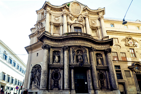 Facciata chiesa di San Carlino alle Quattro fontane Ph. Maurizio Ceccaioni