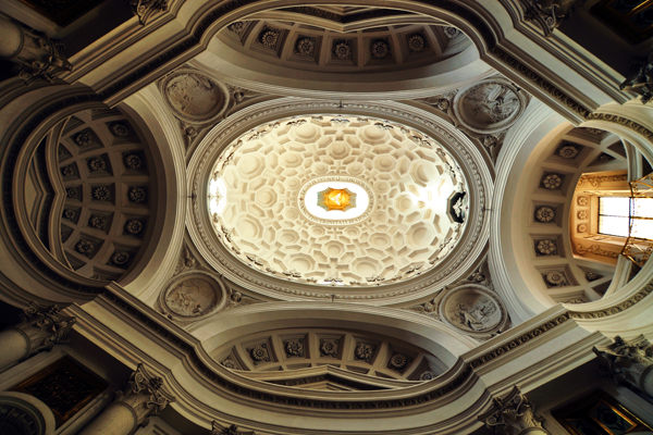 Roma, soffitto chiesa di San Carlino alle Quattro fontane Ph. Maurizio Ceccaioni
