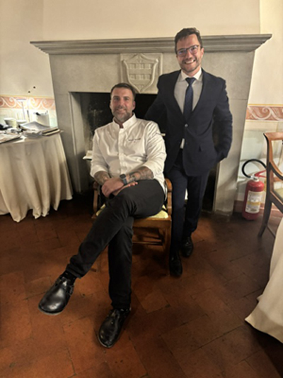 Chef Antonio Iacoviello e Alessandro Marinelli Responsabile Food & Beverage