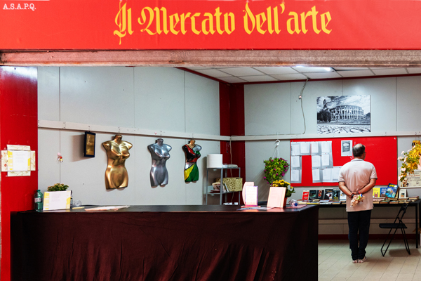 Il box di Mario D'Amico al Mercato dell'Arte 2026 (Ph. Francesca Vangieri)
